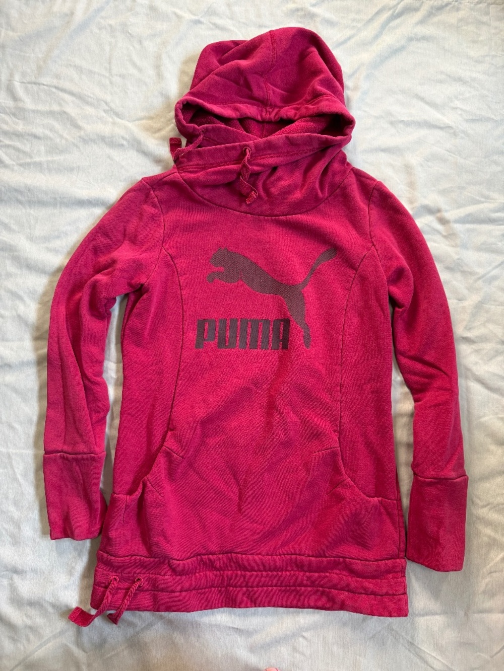 Women's Puma Hoodie Sweater Raspberry, Size Small